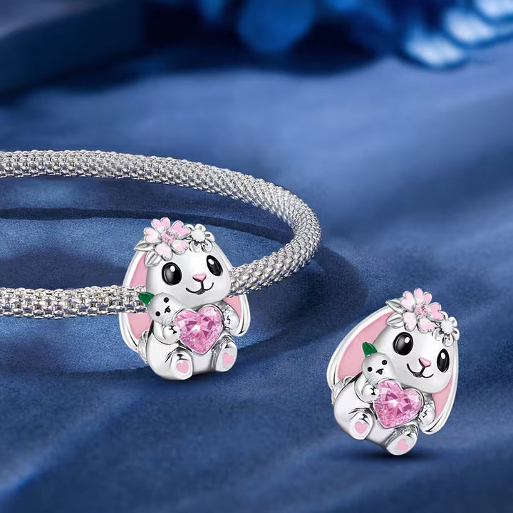 Colgante de conejito rosa
