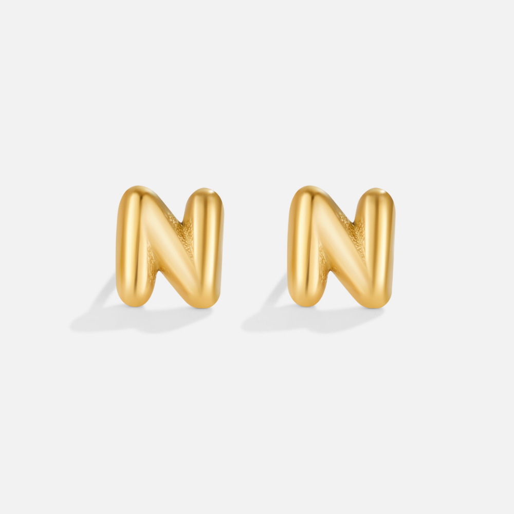Pendientes dorados bulles