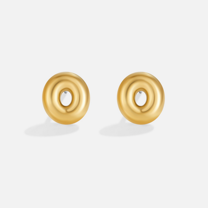 Pendientes dorados bulles