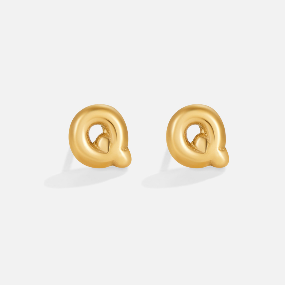 Pendientes dorados bulles
