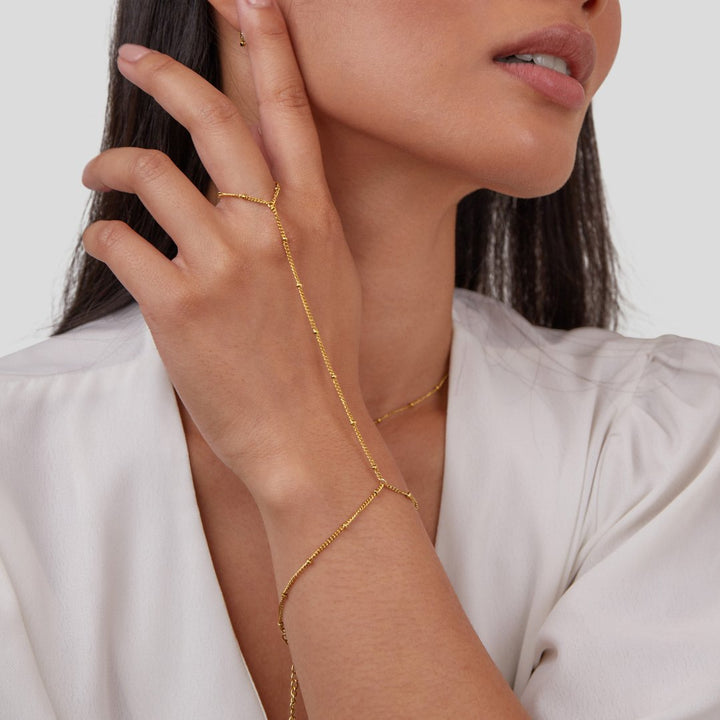 Cadena 18K dorado
