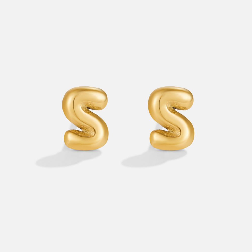 Pendientes dorados bulles