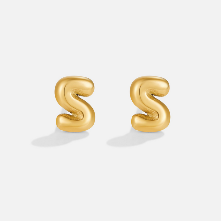Pendientes dorados bulles