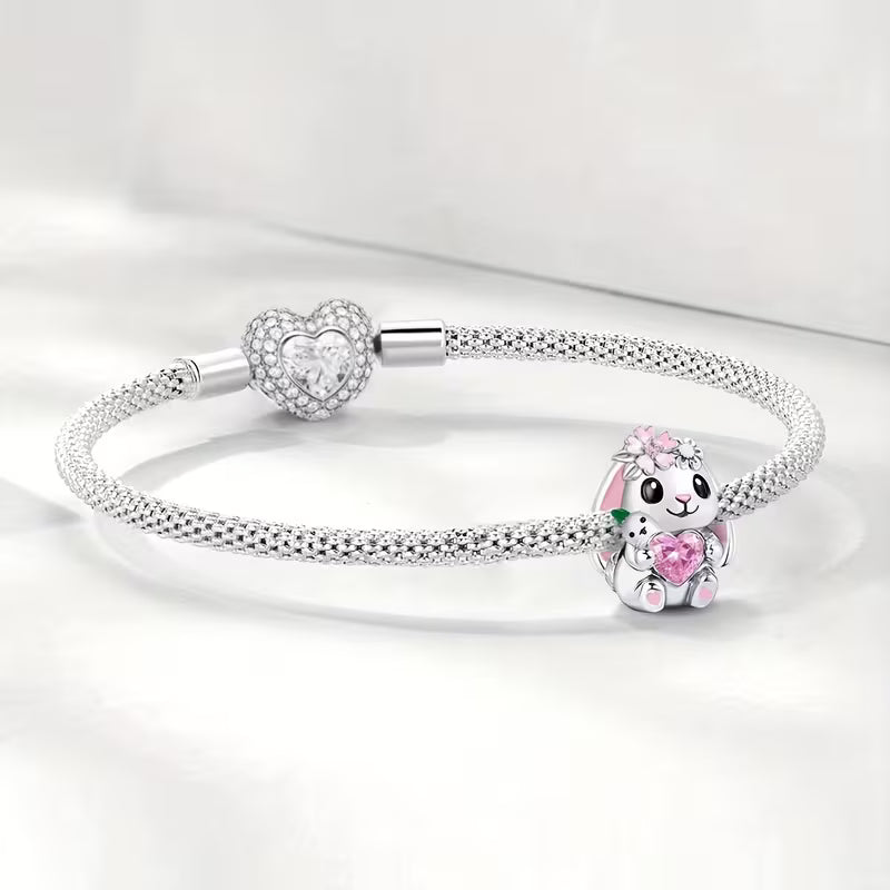 Colgante de conejito rosa