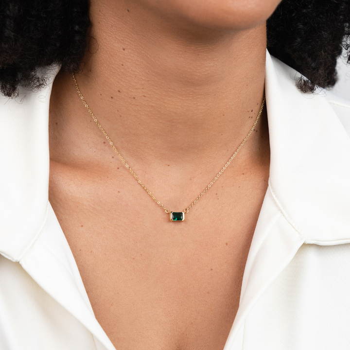 Collar Monica Verde Esmeralda