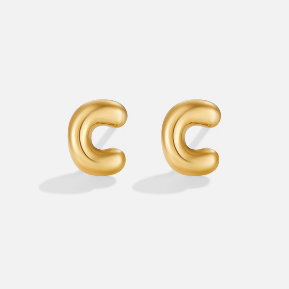 Pendientes dorados bulles