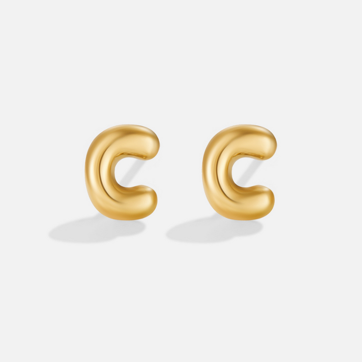 Pendientes dorados bulles
