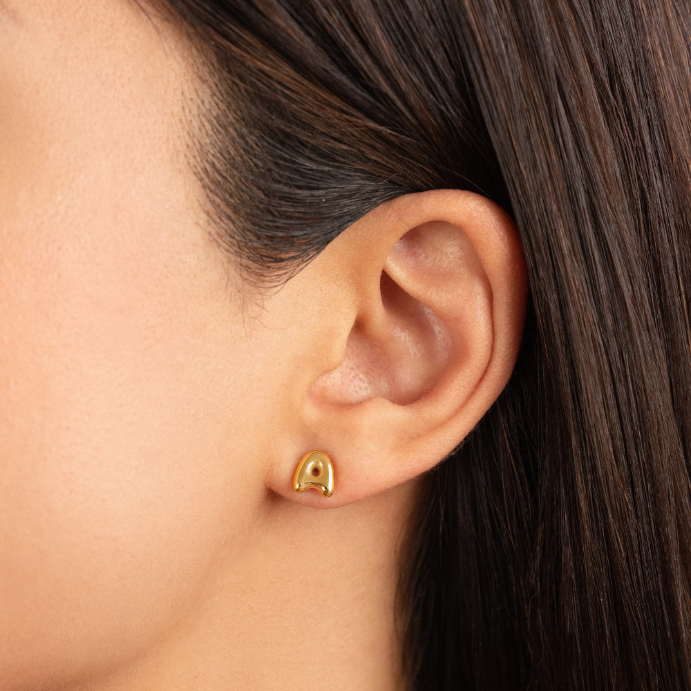Pendientes dorados bulles