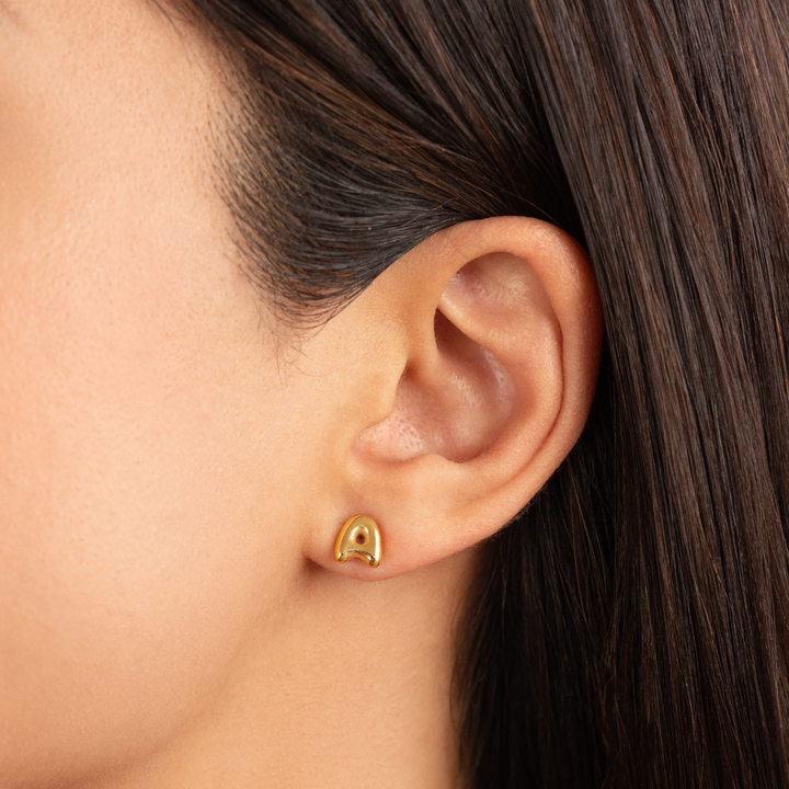 Pendientes dorados bulles