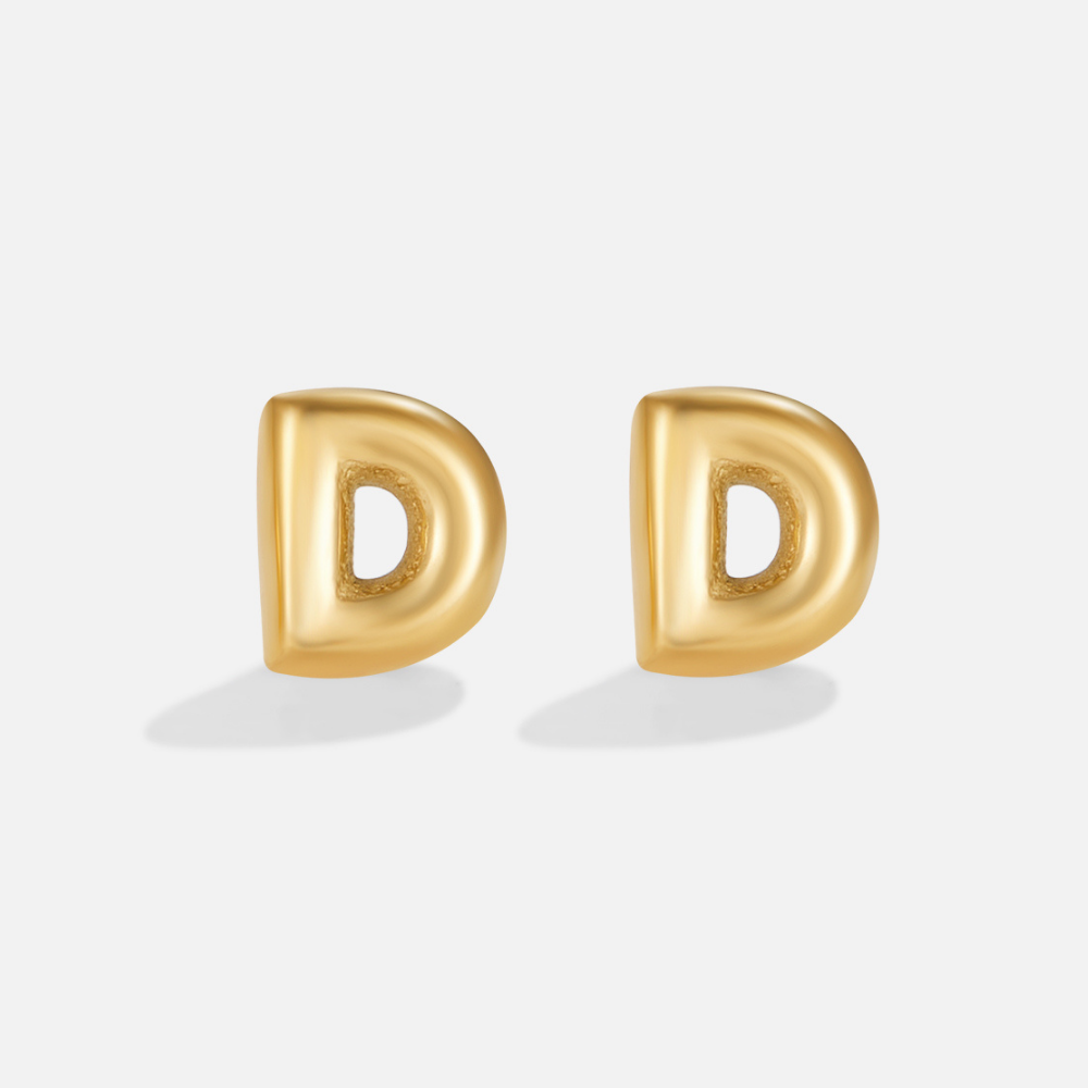 Pendientes dorados bulles