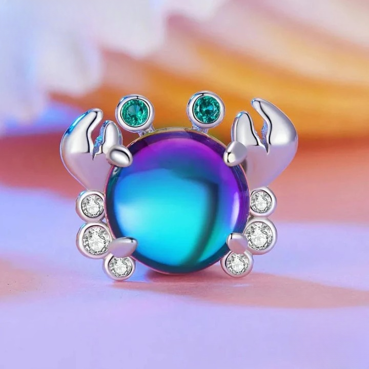 Colgante azul de cangrejo