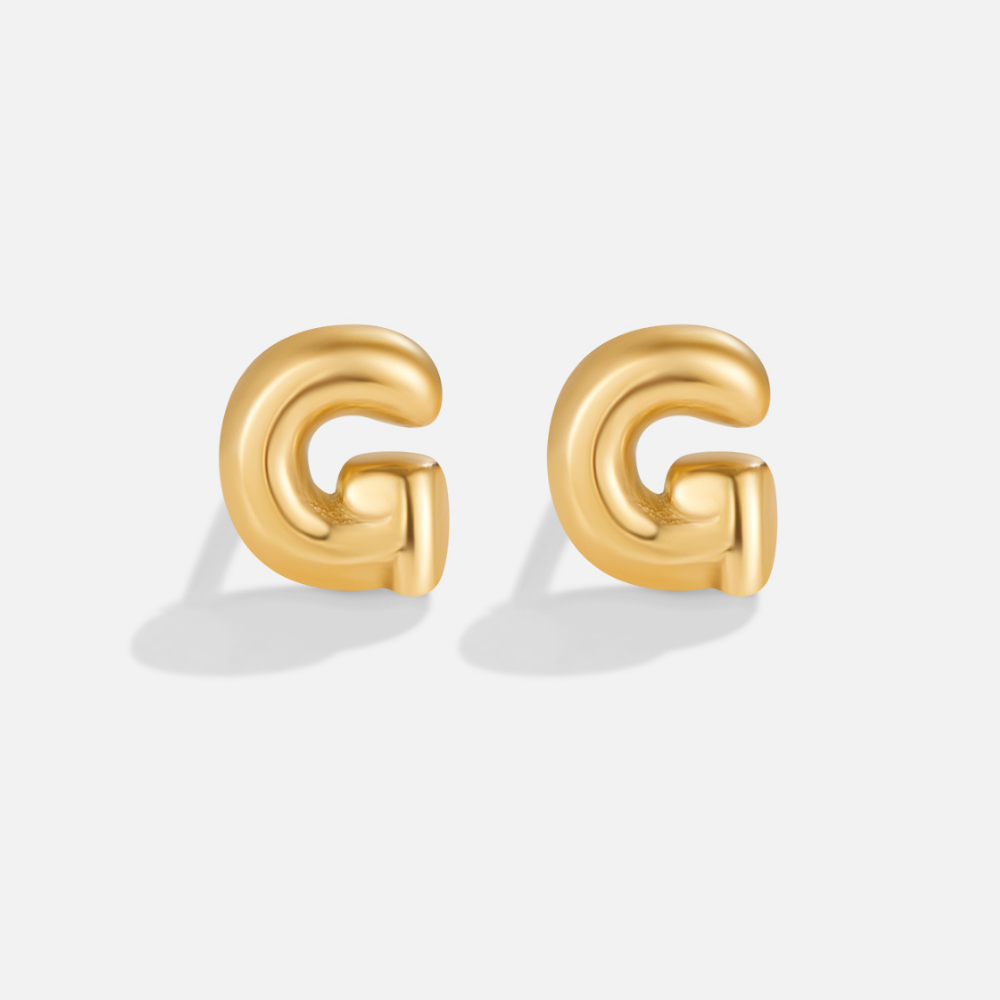 Pendientes dorados bulles
