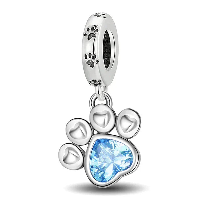 Colgante de pata azul
