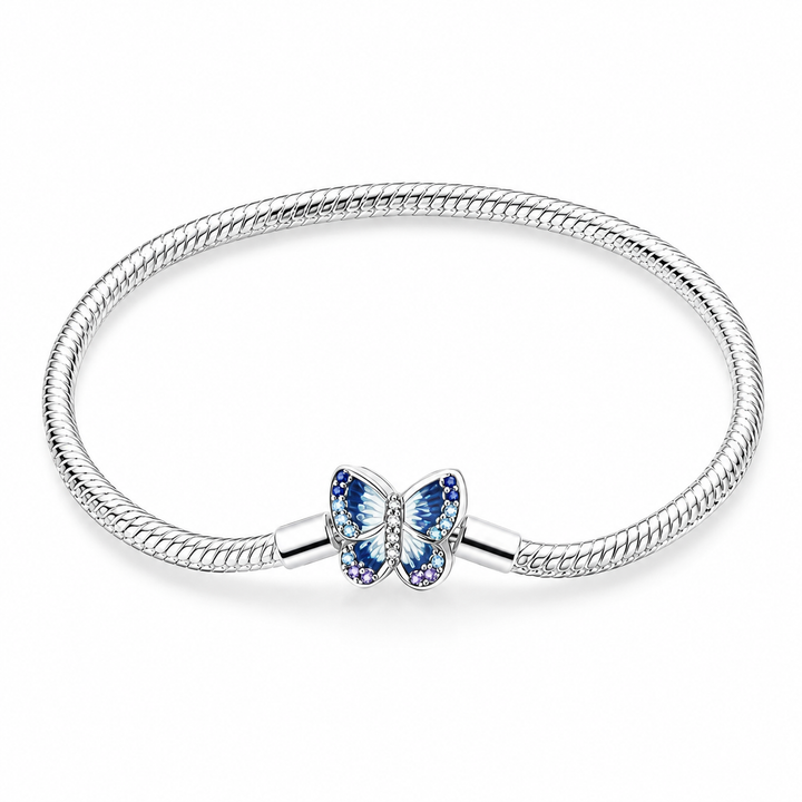 Pulsera con Charm Mariposa Violeta
