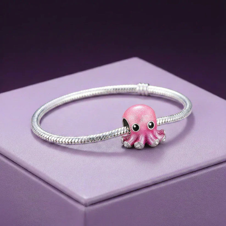 Colgante de pulpo rosa