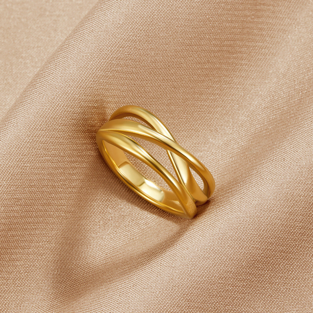 Anillo entrelazado Maisie oro