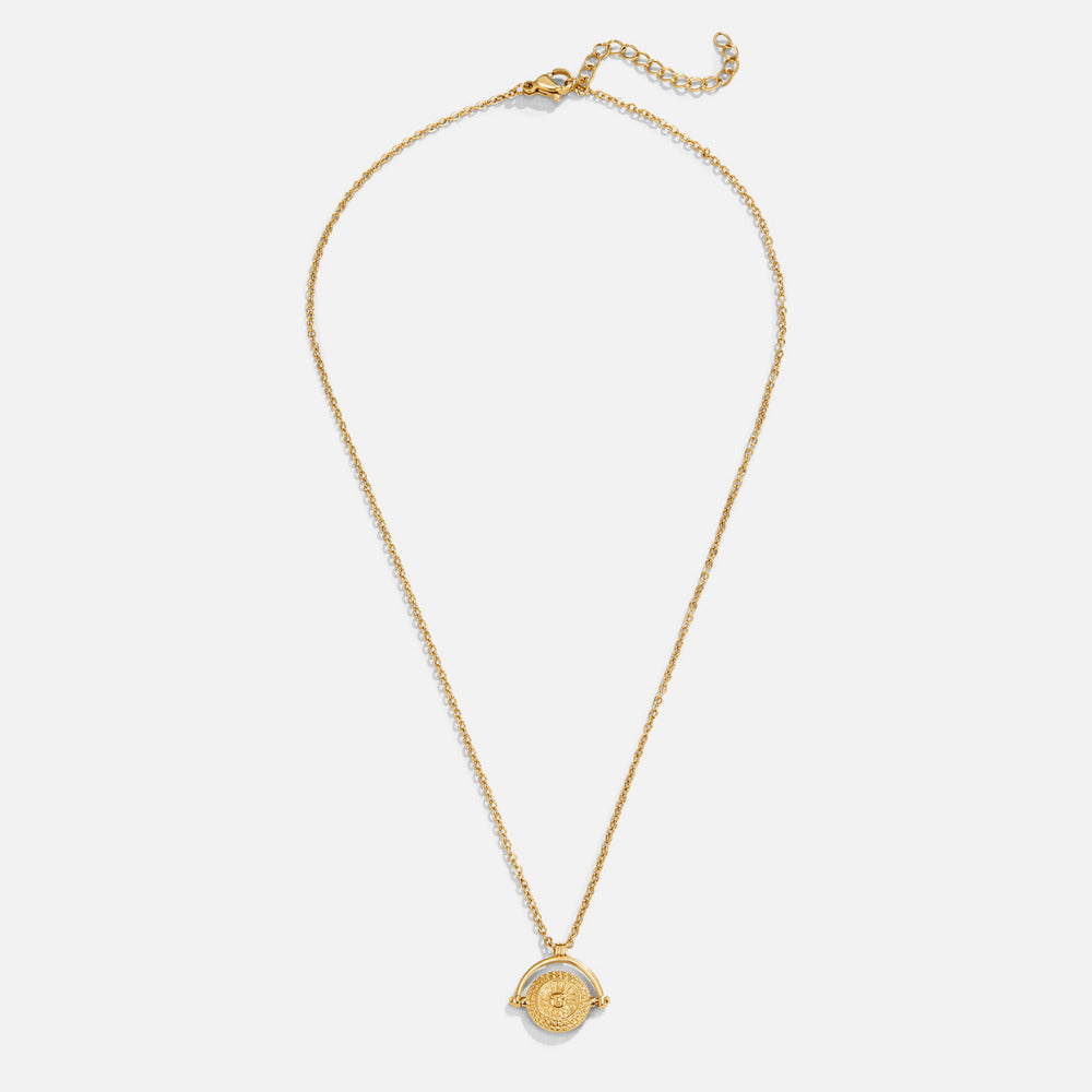 Collar dorado Medalla Sol