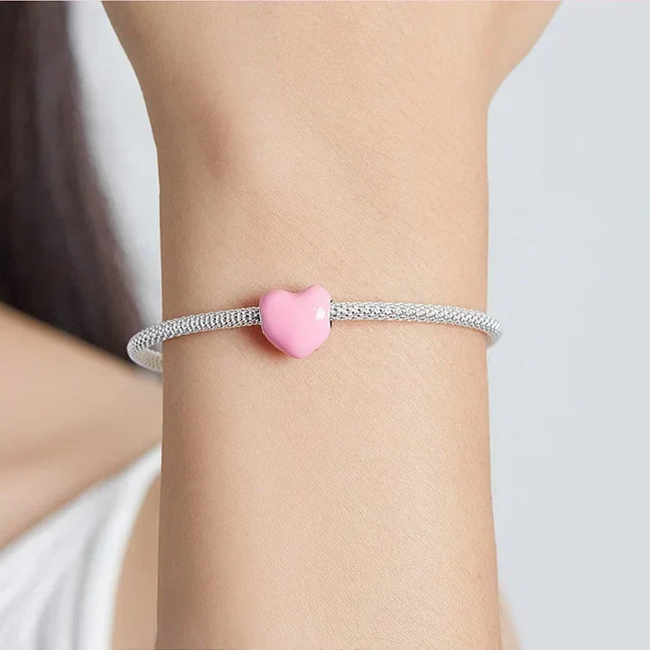 Colgante rosa con corazón