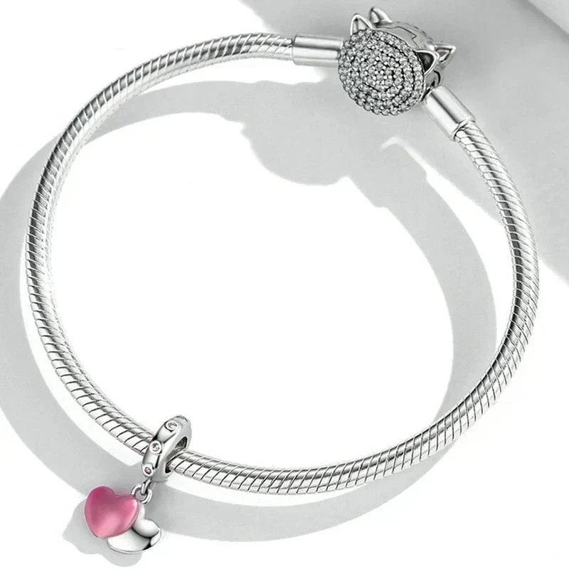 Colgante de corazones dobles