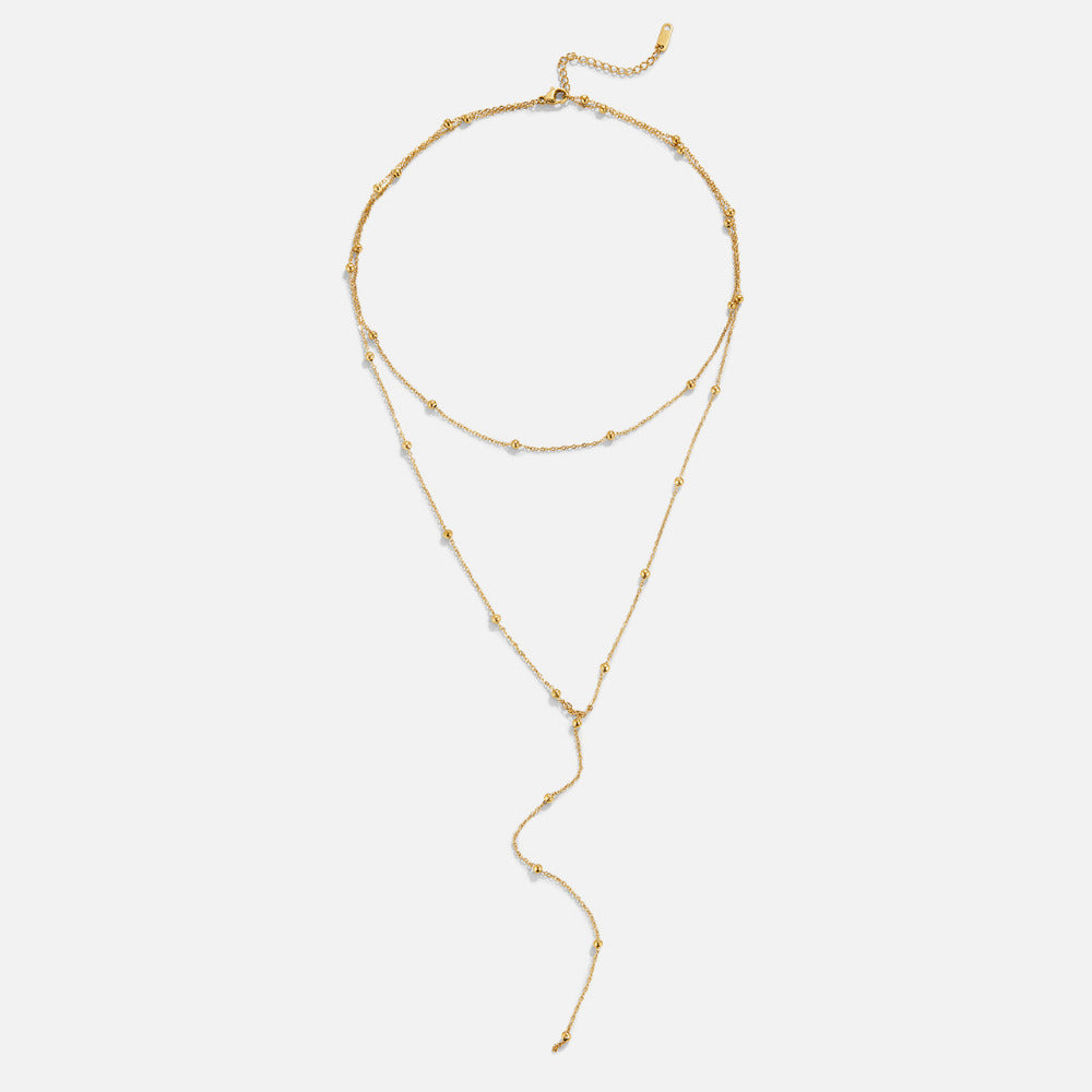 Collar multicapa Amara con borlas