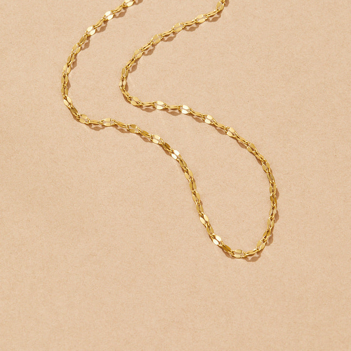 Collar Leila de acero inoxidable dorado