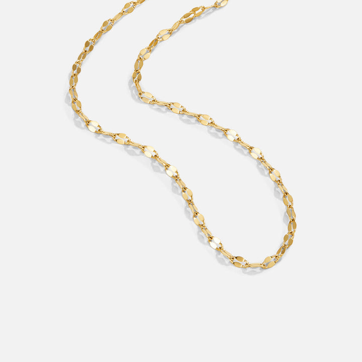 Collar Leila de acero inoxidable dorado