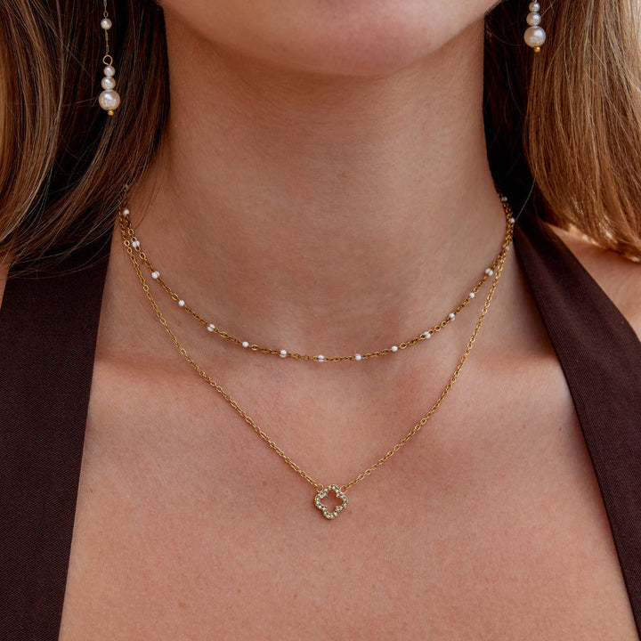 Collar de lujo Trébol de Cristal