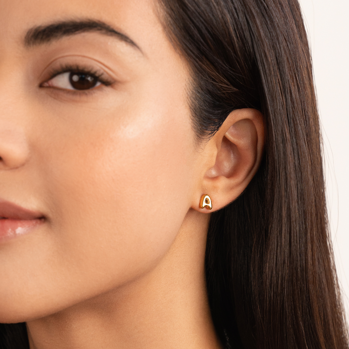 Pendientes dorados bulles