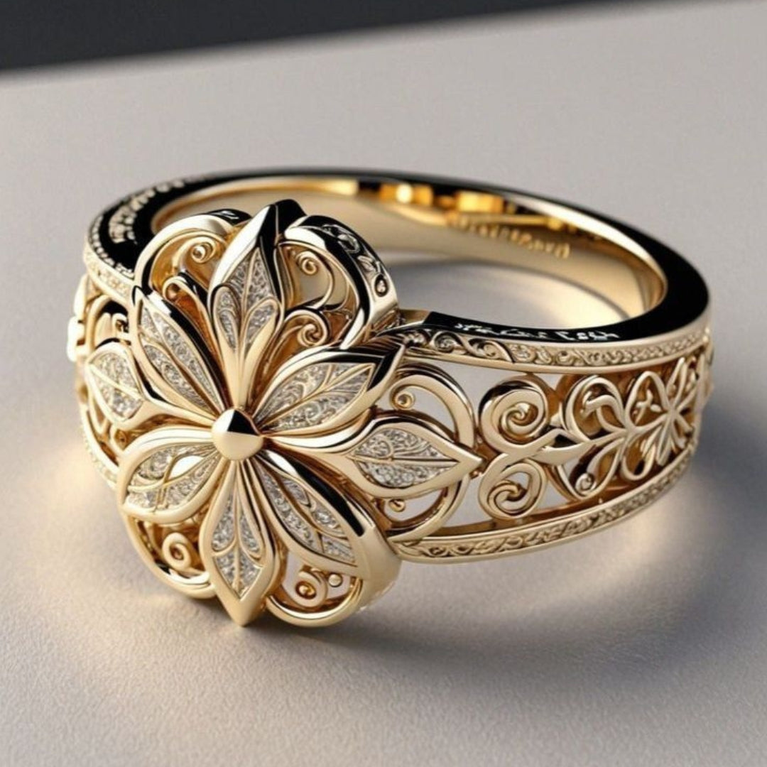 Anillo eternidad circonita exotique dorado