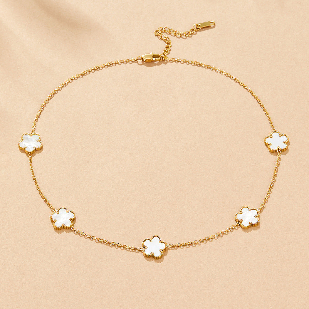 Collar Trébol de nácar