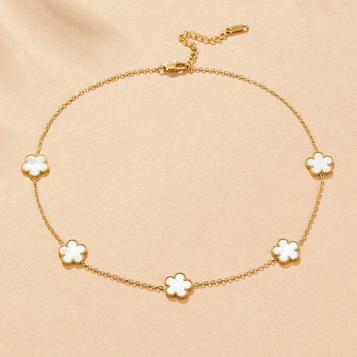 Collar Trébol de nácar
