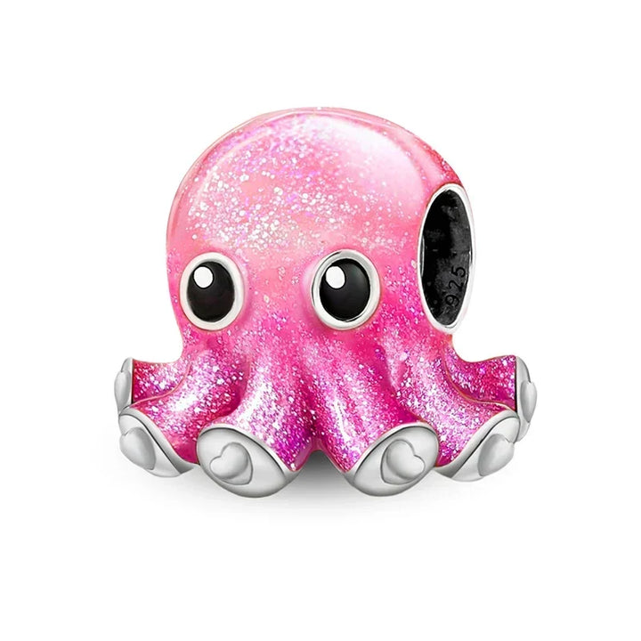 Colgante de pulpo rosa