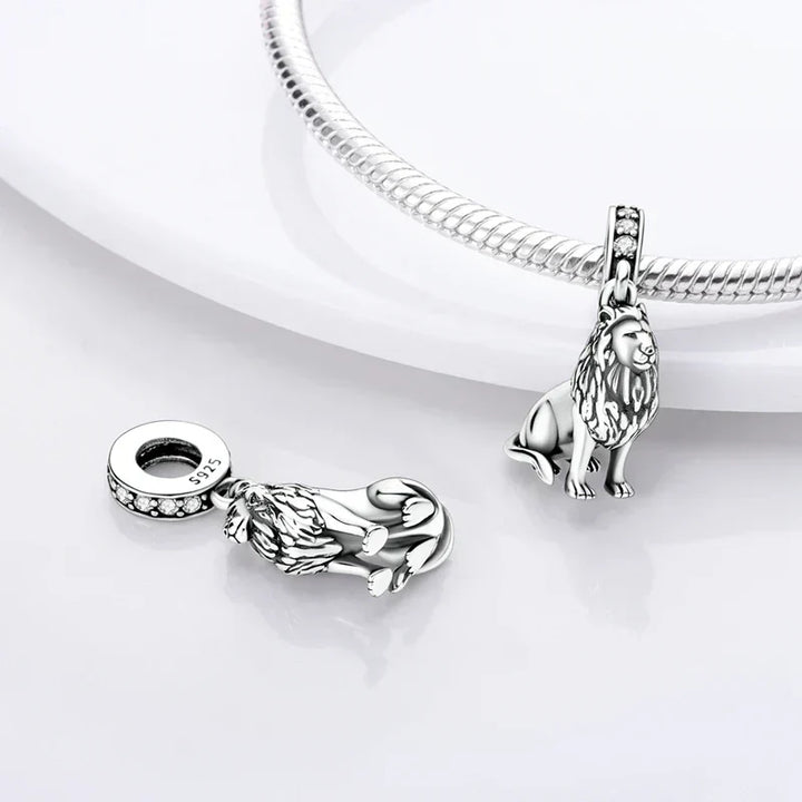 Colgante de bulldog de plata