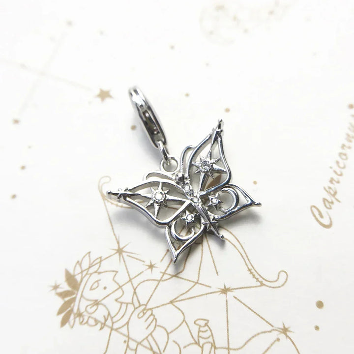 Colgante de mariposa de plata