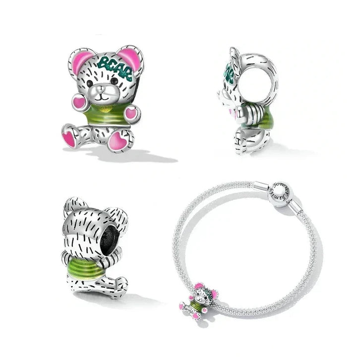 Colgante de oso peludo
