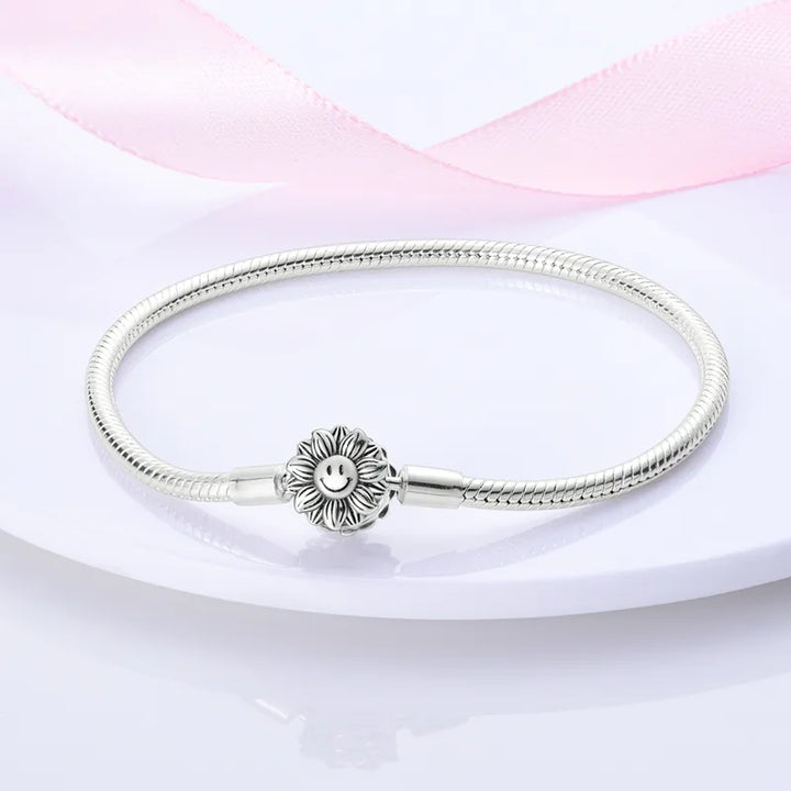 Pulsera con encanto de girasol