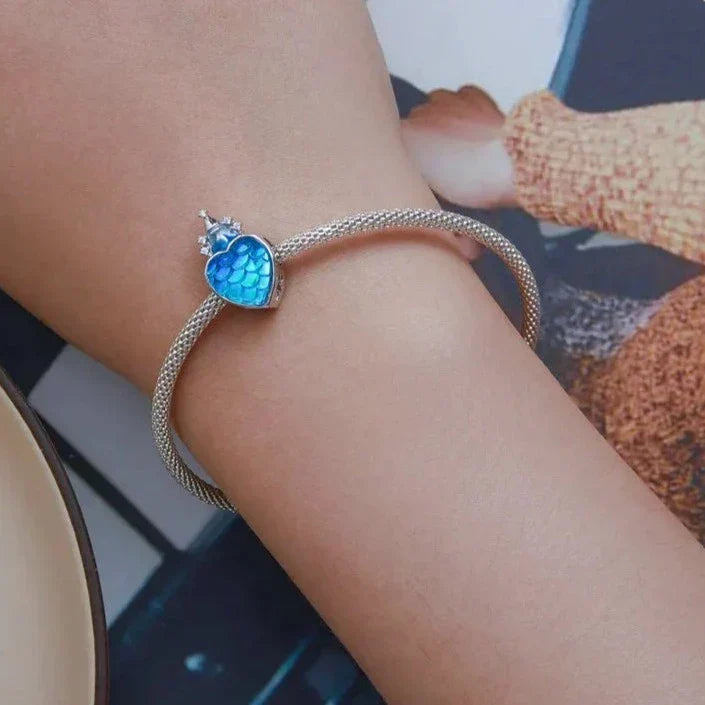Colgante de corazón azul