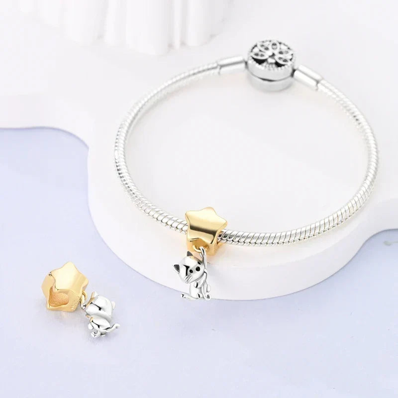 Colgante de gato con estrella