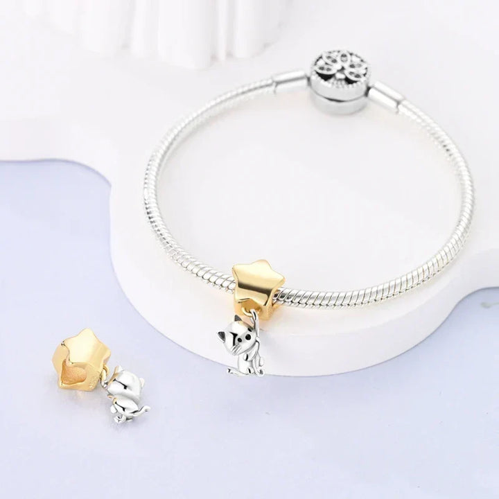 Colgante de gato con estrella