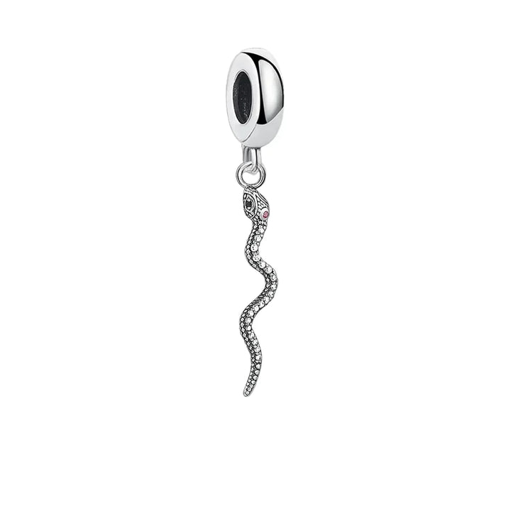 Colgante de plata de serpiente