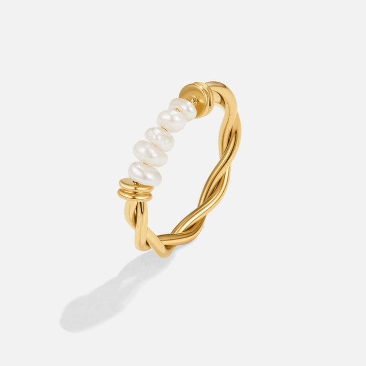Anillo clásico agua dulce perla