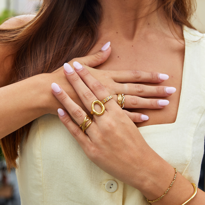 Anillo Vina fondu oro