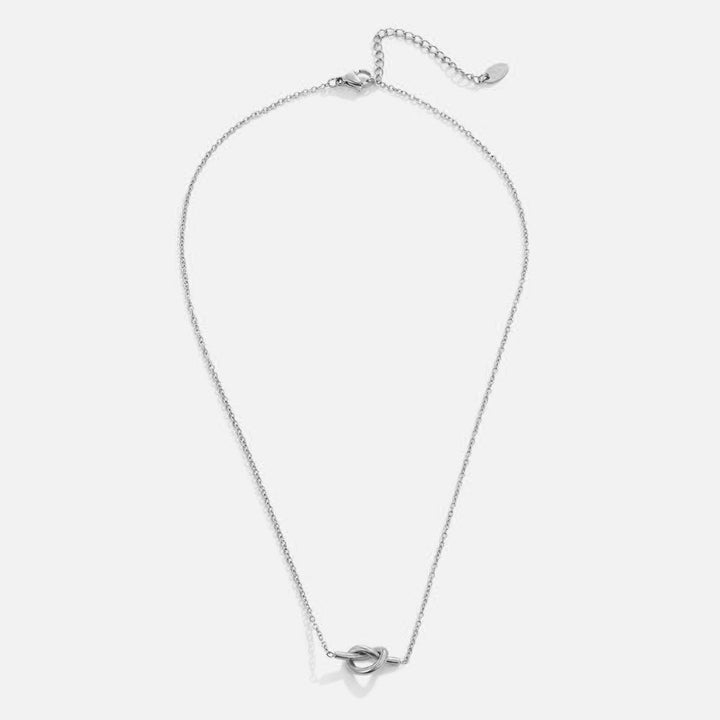 Collar plateado Adela Knot