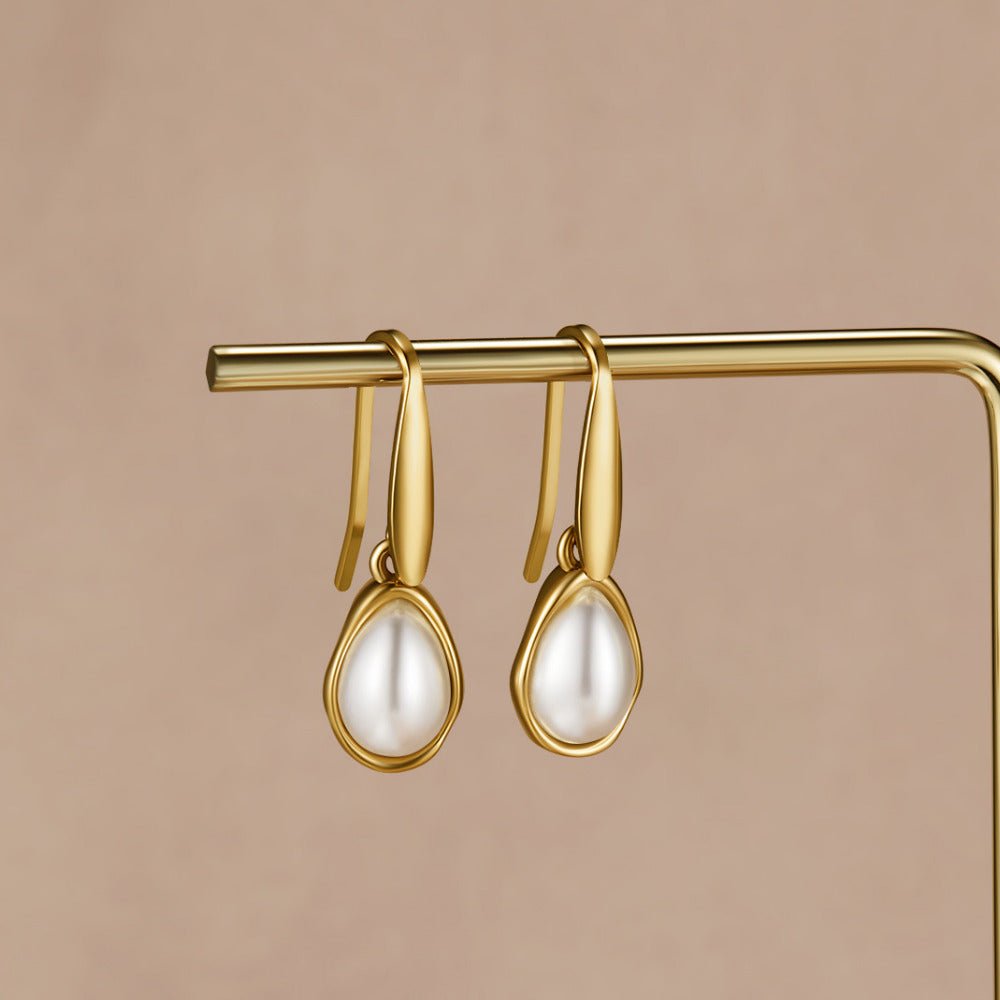 Pendientes Agatha gota perlée
