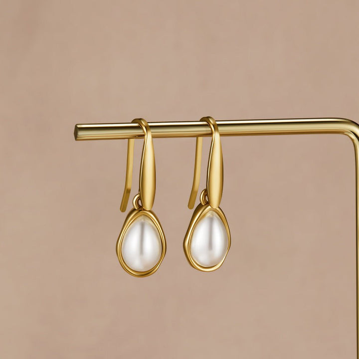 Pendientes Agatha gota perlée