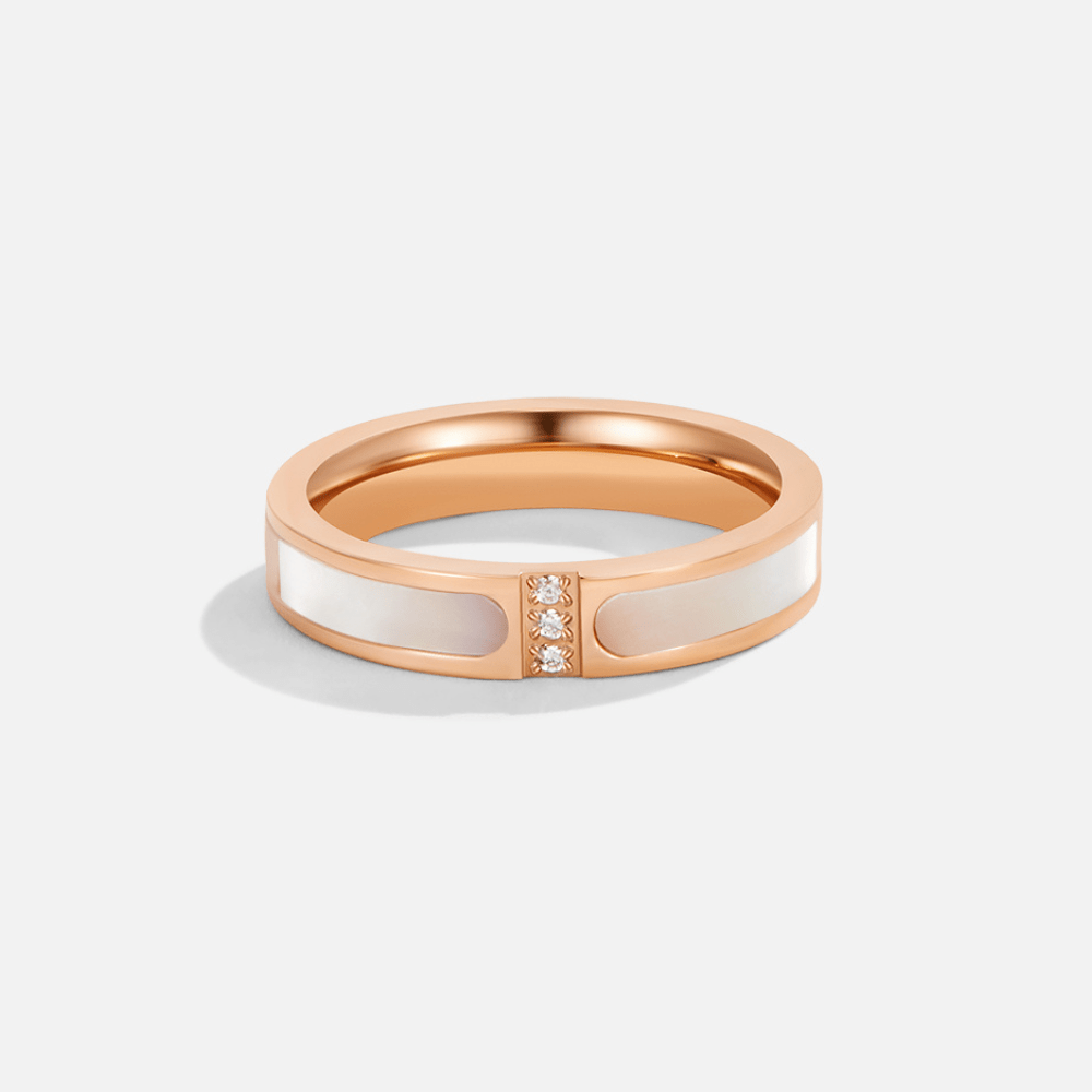 Anillo Alona nácar mate perla
