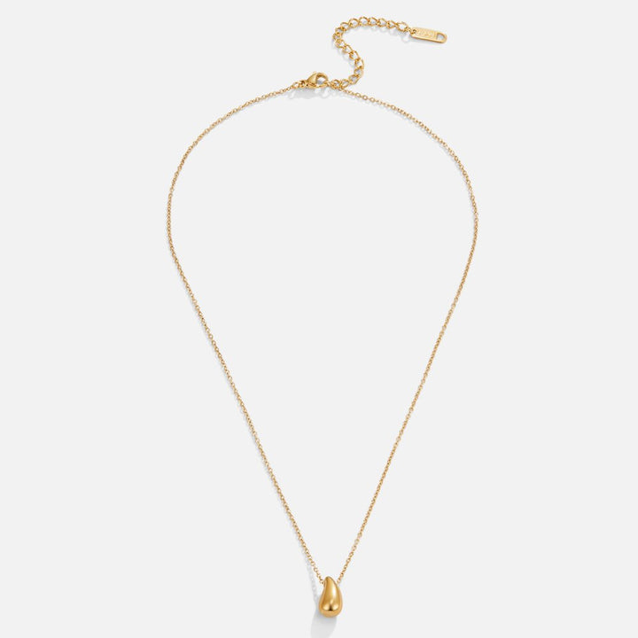 Collar dorado Amara con gota