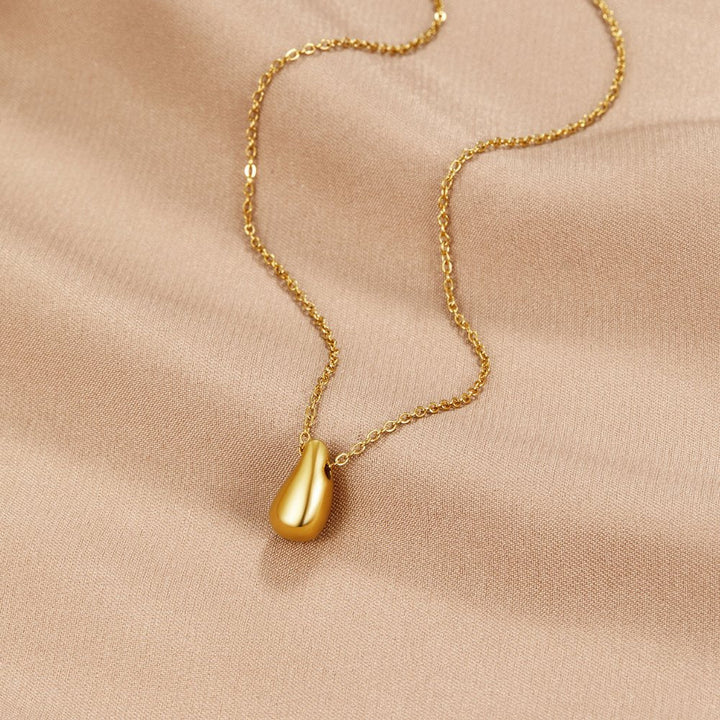 Collar dorado Amara con gota