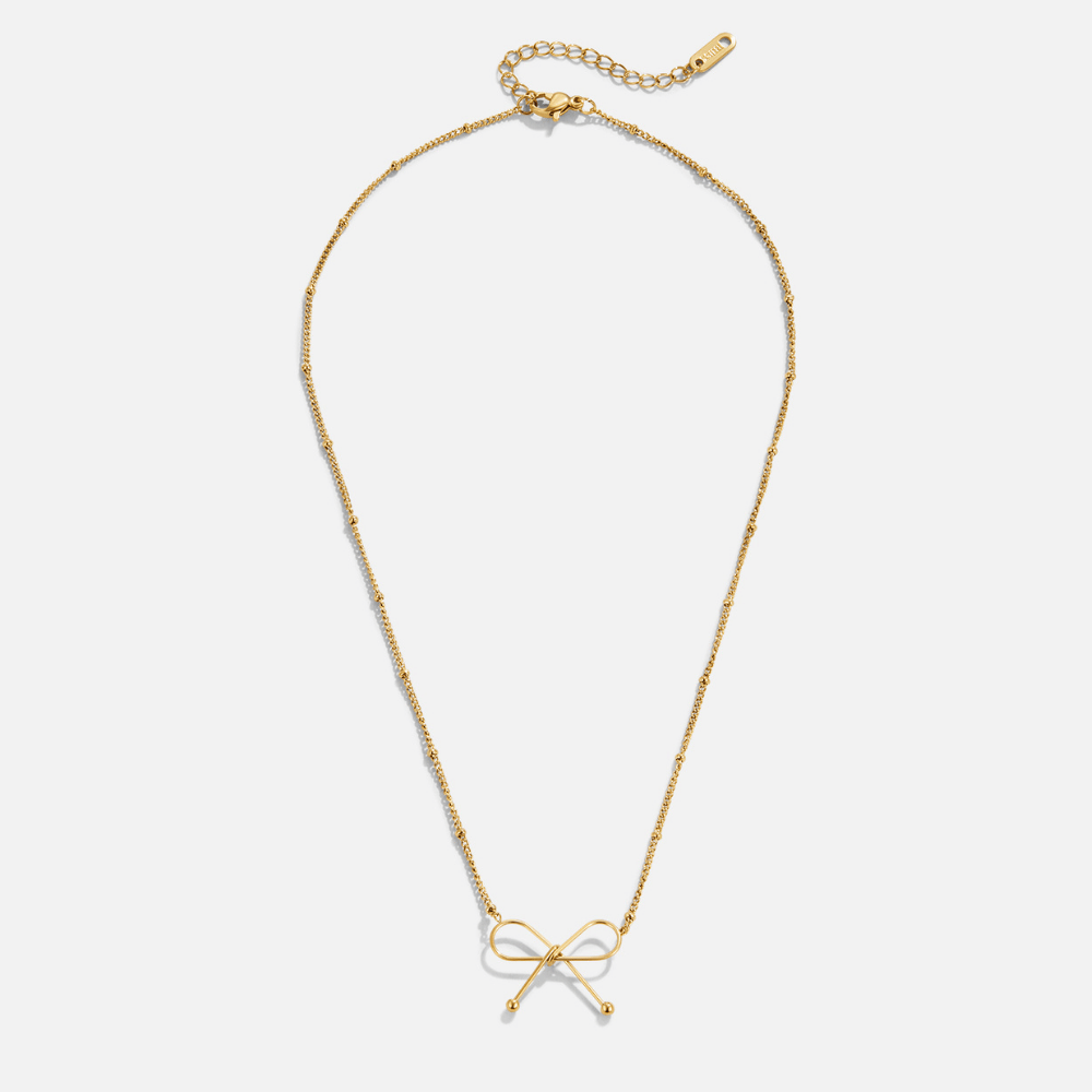 Collar dorado Anika con nudo