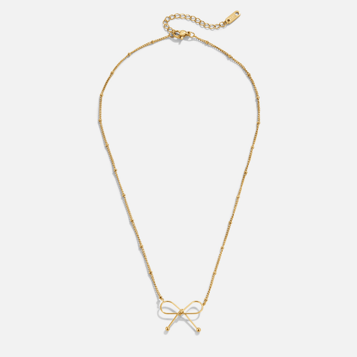 Collar dorado Anika con nudo